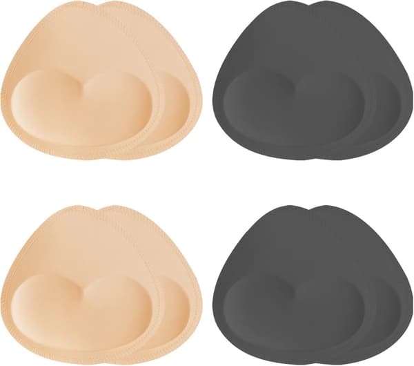 [RM]Bra Pads Inserts 4 Pairs. Bra Inserts Removable Sports Bra Dcup