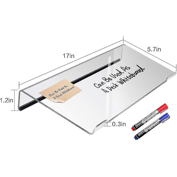 [RM]Computer Keyboard Stand - Clear Acrylic Keyboard Tray with Rubber Strips