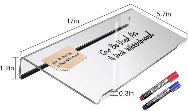 [RM]Computer Keyboard Stand - Transparent Acrylic Keyboard Tray with Rubber Strips