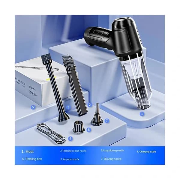 [RM]Wireless Handheld Car Vacuum Cleaner, 9000PA Strong Suction Handheld Vacuum Cordless Rechargeable