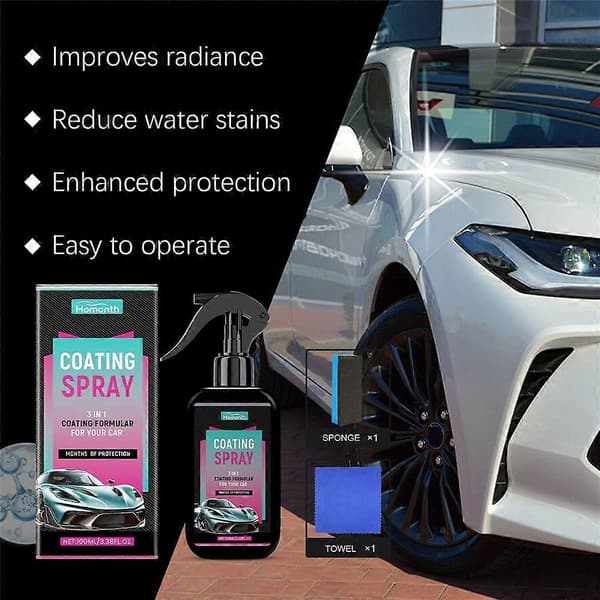 1/2/3x Limlex Coating Spray, Limlex Bil Coating Spray, Limlex Platinum Bilplejesæt 2sets
