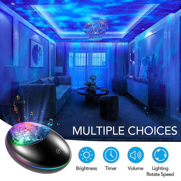 [RM]Vinterkampanj, stjärnprojektor, LED Galaxy Projector Night Light