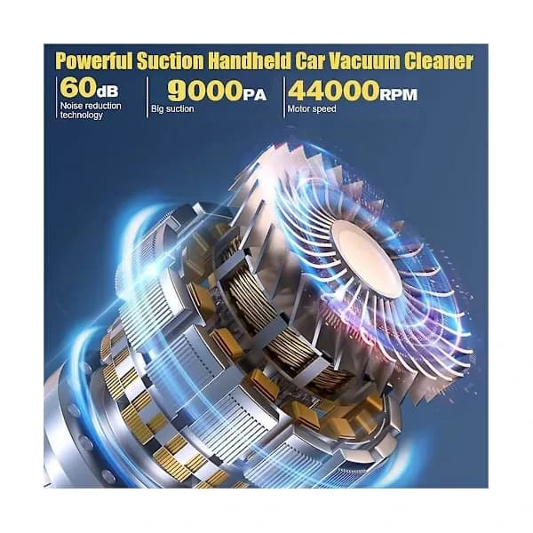 [RM]Wireless Handheld Car Vacuum Cleaner, 9000PA Strong Suction Handheld Vacuum Cordless Rechargeable