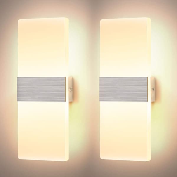 [RM]2*12W Wall Lamp Indoor Dimmable LED Acrylic Wall Light Modern D