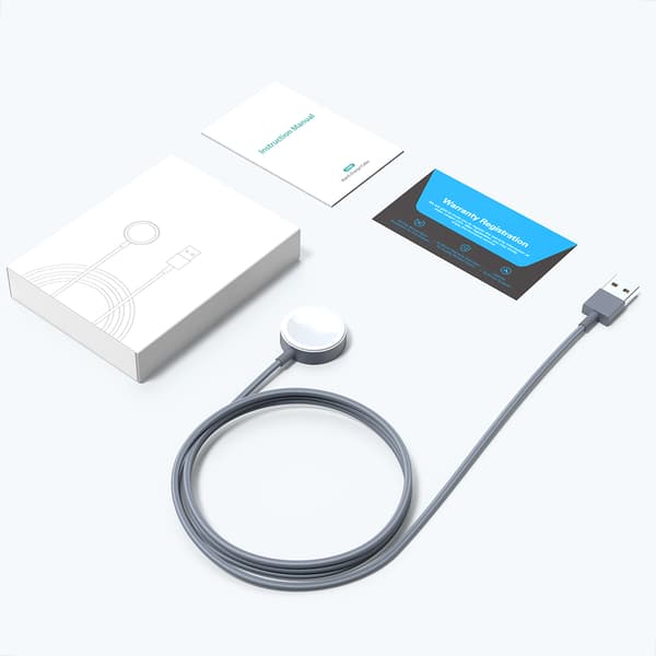 [RM]CACAGOO 1m magnetisk ladekabel med nylonfletning til iOS-ur