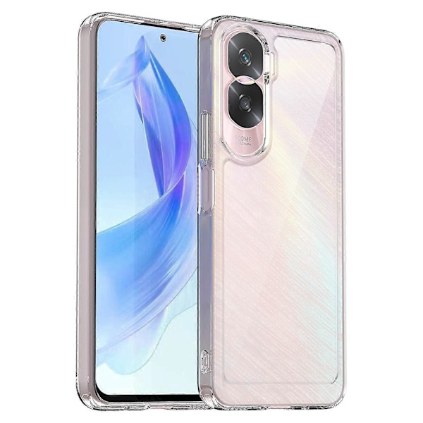 För Honor 90 Lite 5g / X50i 5g Tpu+akryl Mobiltelefon Baksida Klar Skyddande Stötsäkert Skal Black