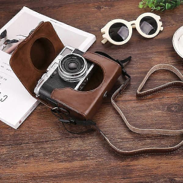 [RM] Genuine Leather Protective Camera Case for Fujifilm X10 X20 X30 X100 Series SxY Model-Compatible Accessory Solution Green