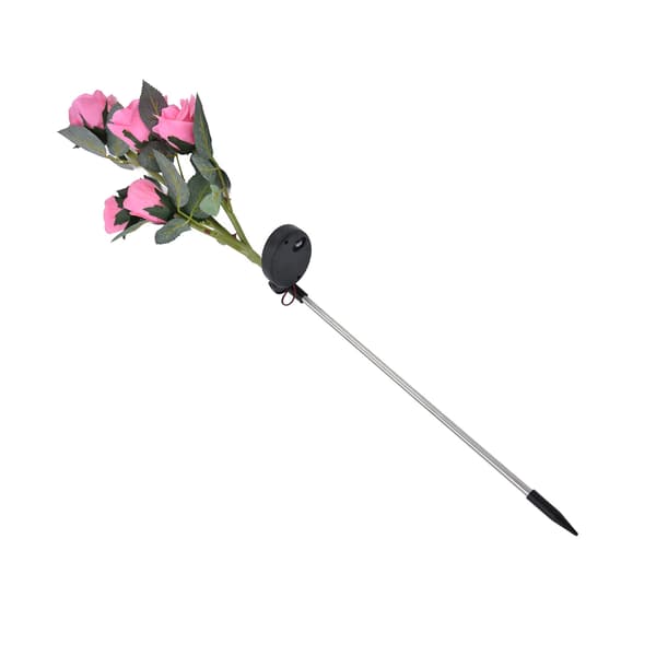 [RM]Solblomster Solcellepanel Intelligent Lyskontroll Vanntett Funksjon Solblomster Rosa