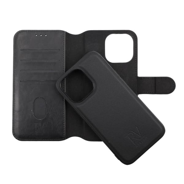 [RM]iPhone 13 Pro Pungcover Magnet Rvelon - Sort Svart black