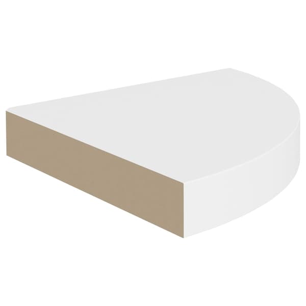 [RM]vidaXL Floating Corner Shelf White 25x25x3.8 cm MDF Vit white