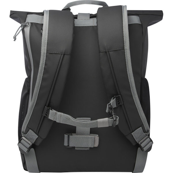 [RM]Aqua Roll Top Recycled Waterproof 20L Bike Bag One Size Solid Black Solid Black One Size