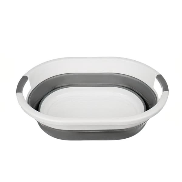 [RM]Vikbar Tvättkorg / Balja - Vikbar Korg 25L grå grå gray