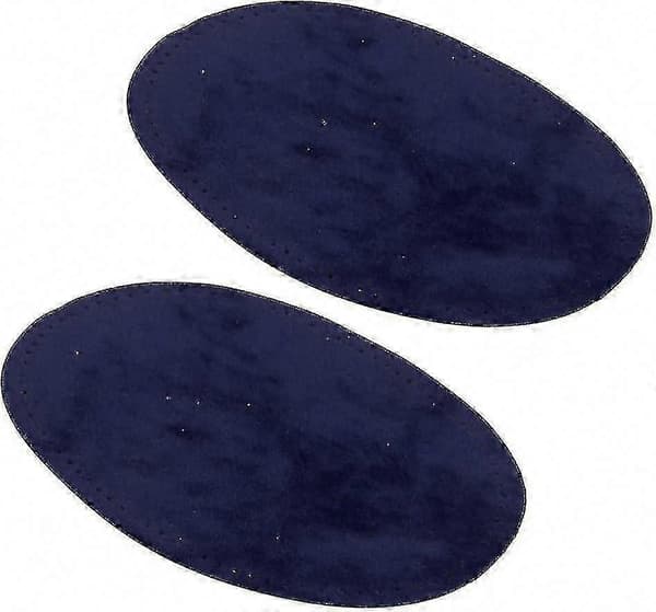 1 Par Ovala Lappar i Mockatyg för Reparation av Armbåge & Knä Blue