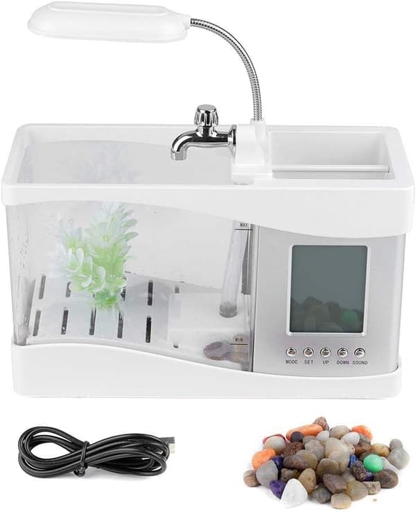 [RM] Aquarium Multifunctional USB Rechargeable Desktop Electronic Aquarium