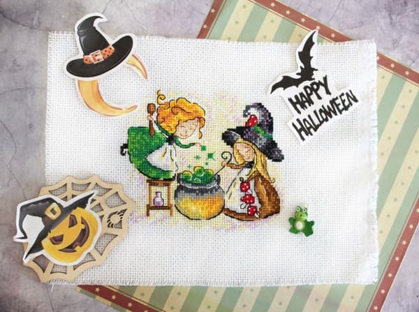 [RM] Broderisæt MP Studia \"Efter gammel opskrift\" 13x11 cm