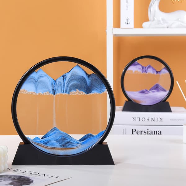 [RM] Flytende sandmaleri, 3D dynamisk kunstsandmaleri, rundt