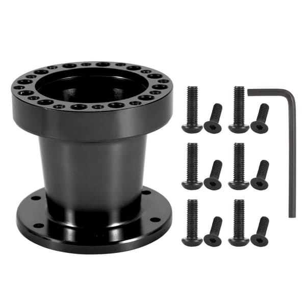 [RM] 3 tommer universel bilratnav aluminium afstandsadapter kit sort