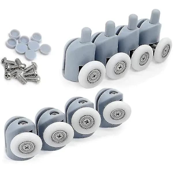 [RM]Shower Door Rollers 8-pack, Sliding Shower Door Rollers, Shower Enclosure Rollers for Bathroom Shower Door