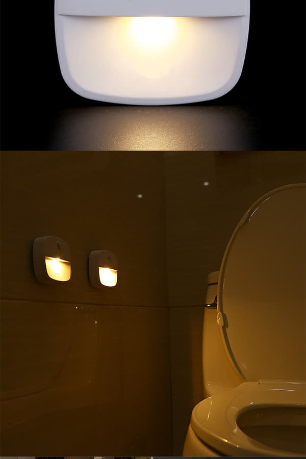 [RM]Warm White LED Night Lights, 5 Brightness Levels, Automatic