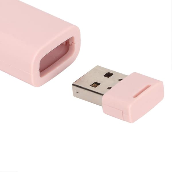 [RM] Presentation Clicker Lithium Battery Charging USB Ergonomic Design Low Radiation 2.4G High Sensitivity Chip Pointer Pink