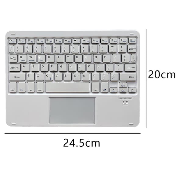 [RM]Ultra-thin Wireless Bluetooth Keyboard with Touchpad - Universal Rechargeable Keyboard for iPad iOS Android Windows Devices