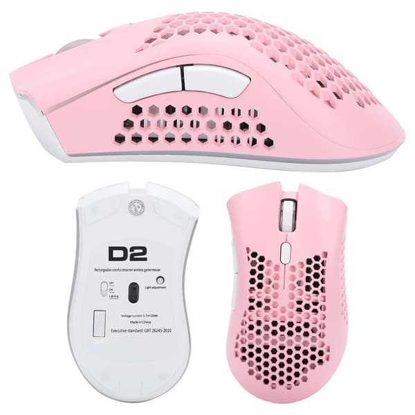 [RM]Rechargeable Wireless RGB Gaming Mouse Hollow Design Portable Office Computer Mouse