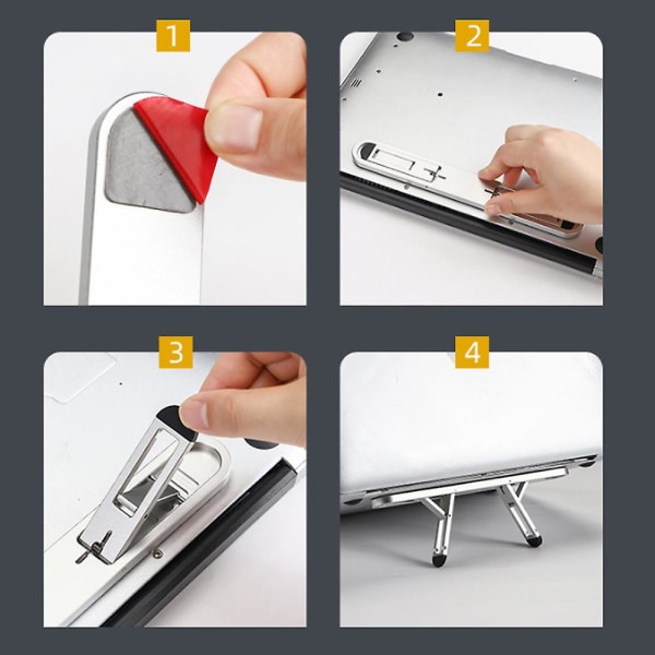 Justerbart Laptop Stativ Desktop Tablet Support Foldbar Notebook Holder