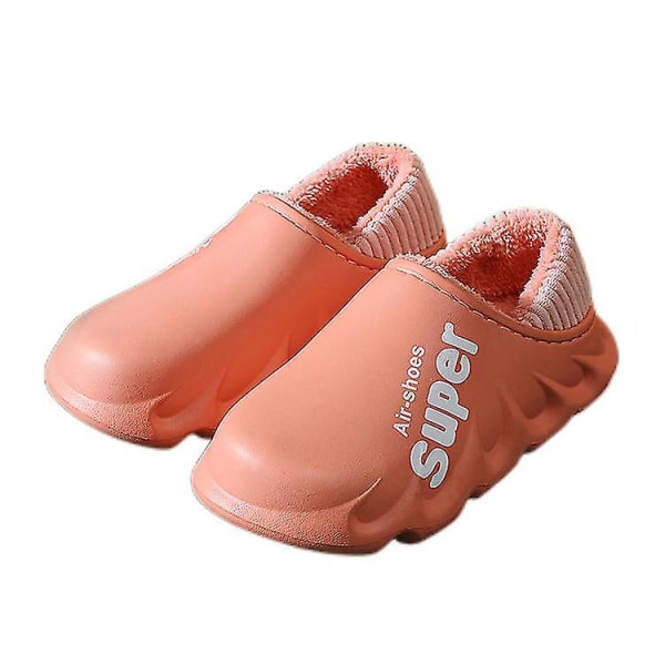 Snötofflor Vinter Varma Slip On Plyschskor Vattentäta Anti Slip Low Top Flat Shoes Pink 42-43(Suitable for41-42)