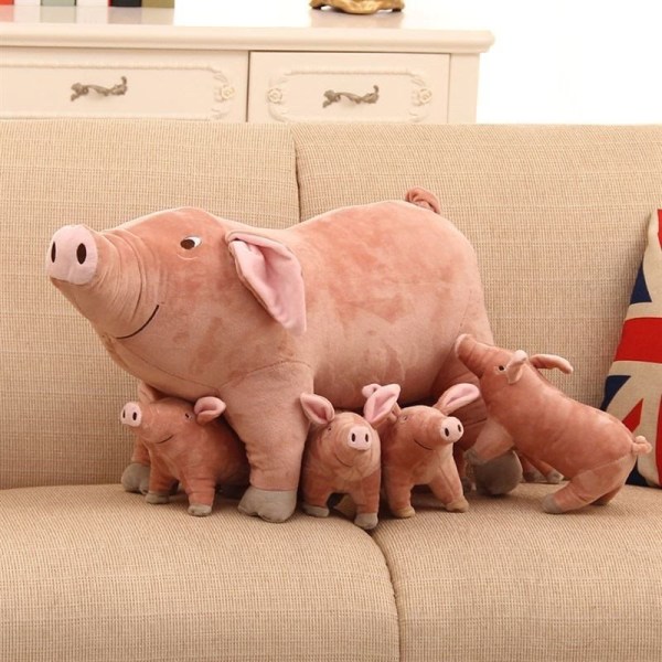 Mjuk leksak Pigg Pig Cartoon Accompany Sleeping Stuffed Animal Soft Toys 25CM