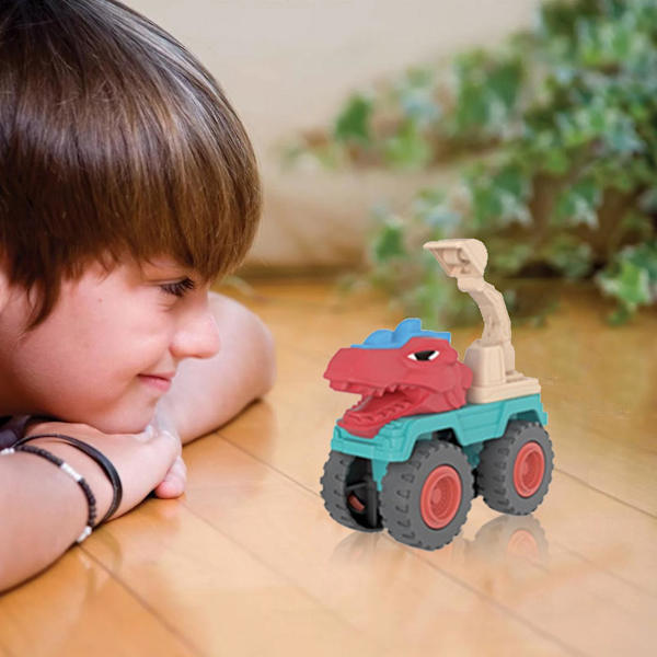 Lasten Dinosaur Slide Truck -lelu, mielenkiintoinen interaktiivinen auto, leikkilelu 3 4 5 6 7 8+ -vuotiaille pojille, tytöille, lapsille, lahjoja Single Attribute