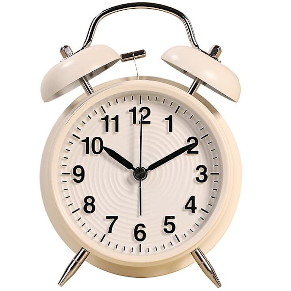 4 tum Alarmklocka Retro Klocka Metall Klocka Alarmklocka black