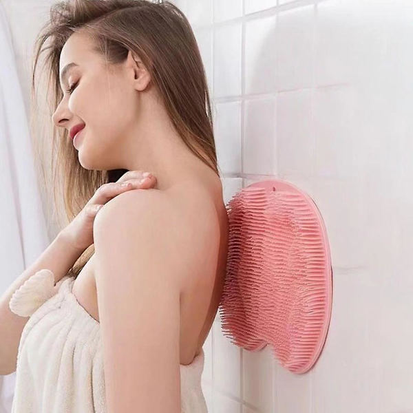 Silikon Bad Massage Kudde Borste Halkfri För Lat Tvätt Fötter Rengör Död Hud Red