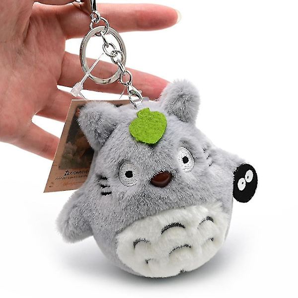 Mjuk Plysch Min Granne Totoro Fylld Docka Ryggsäck Tillbehör Hänge Gray