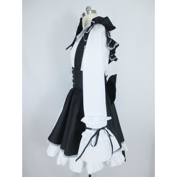 Caraele Japansk Goth Söt Lolita Piga Kostym Kostym Halloween Cosplay Kostym L