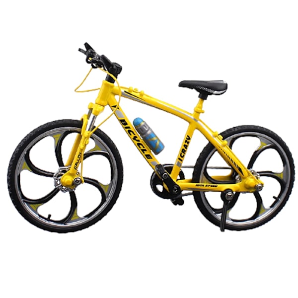 Mini Cykelmodell Leksak Legering Plast Downhill Mountainbike Leksaker Presenter Till Pojkar Road Racing Yellow