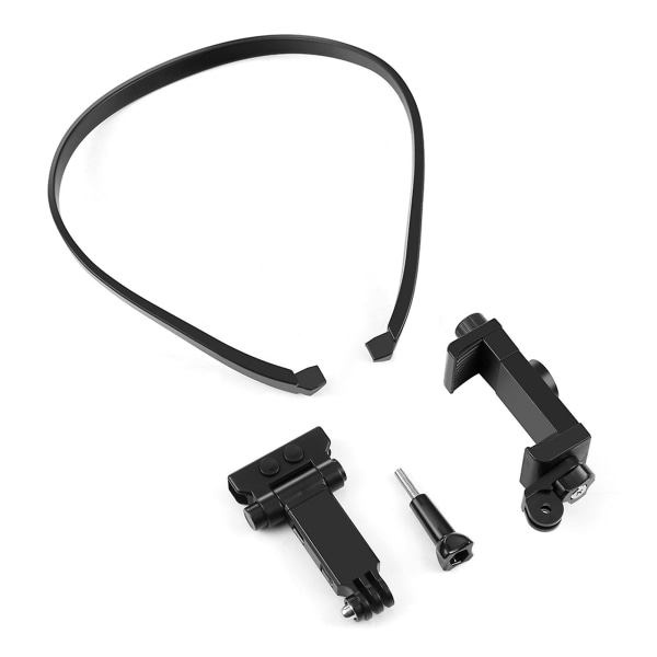 Nackfäste Halsband Hållare Videoinspelningsfäste Självhållare Med Mobiltelefonklämma För Insta360 One Rs X2 X3