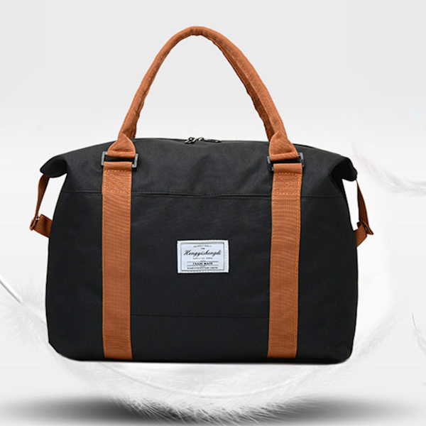 Canvas skulderveske for kvinner, tørr- og våtseparasjon, tote bag for kontorarbeid og skolebruk Blue