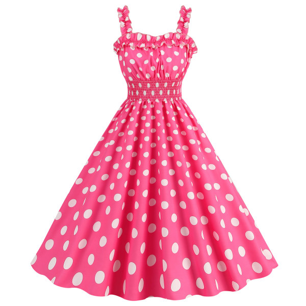 Naisten Vintage Mekot 1950-luku Retro Swing Mekko Elokuvasankari Cosplay Puku Tyyli 2 Style 2 M