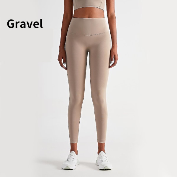 Korkeavyötäröiset Naked Feeling -leggingsit Push Up -urheiluvaatteet naisille Fitness Juoksu Jooga Housut Energy Saumattomat Leggingsit Kuntosalileggingsit tytöille Gravel XL