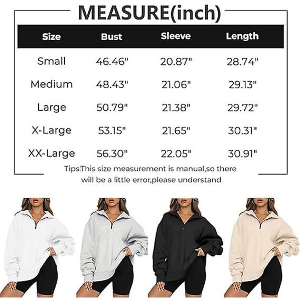 Womens Oversized Sweatshirts Hoodies Half Zip Pullover Fall Fashion Outfits Pink XL