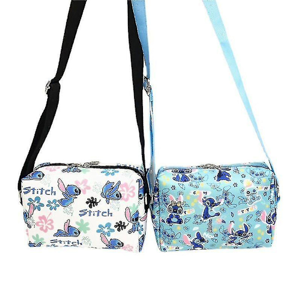 Vattentät Lilo Stitch Crossbody Väska Plysch Handväska Messenger Leksak Present Axelväskor_tmall White