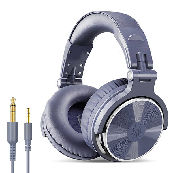 Kablet headset med foldbar, letvægtsmikrofon til støjreduktion lilla