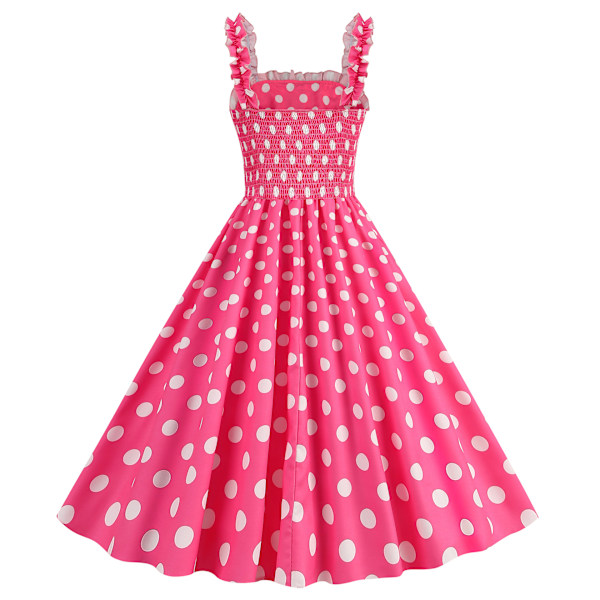 Kvinder Vintage Kjoler 1950'er Retro Swing Kjole Filmheltinde Cosplay Kostume Style 2 Style 2 S