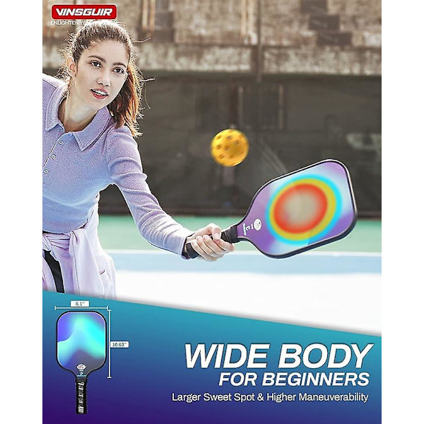 Pickleball Paddle Set, USAPA-godkänt Fiberglass Pickleball Setpickleball Paddlar, Pickleballs, Lättviktsväska, Pickle Ball Paddle Gåvor För 2 Rackets