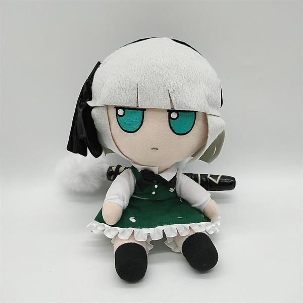 3 st Touhou Project Marisa Komeiji Koishi Hakurei Reimu Hon Meirin Hata No Koko Cosplay Plyschdocka Gosedjur Kudde Julklapp about 17-20cm white