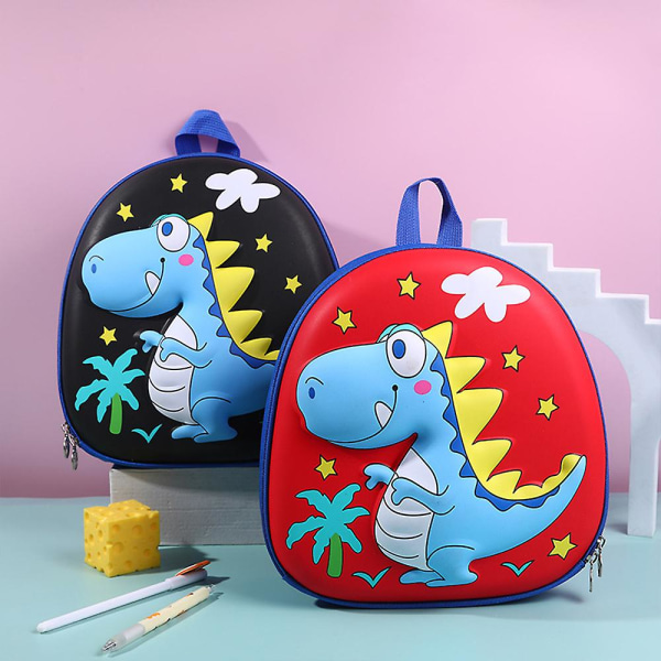Sarjakuva Dinosaurus Reppu Lastentarha Lapset Söpö Matkareppu Koululaukku Red