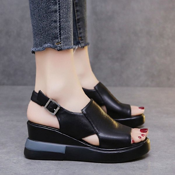 Naisten espadrillestyyliset kiilakorkosandaalit, ei hankausta, tossut, lahja jouluksi, syntymäpäiväksi, uudeksi vuodeksi White 40