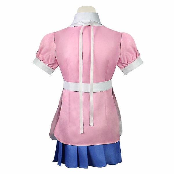 Mikan Tsumiki Cosplay Party Kostymesett Skjorte+skjørt+forkle+sløyfe Maid Uniform Antrekk Sett Gaver 2XL