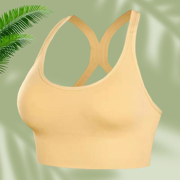 Naisten Olkaimellinen Urheiluliivi Kosteutta Siirtävä Korkean Tuennan Urheiluliivit Joogaan, Treeneihin ja Kuntoiluun White XL