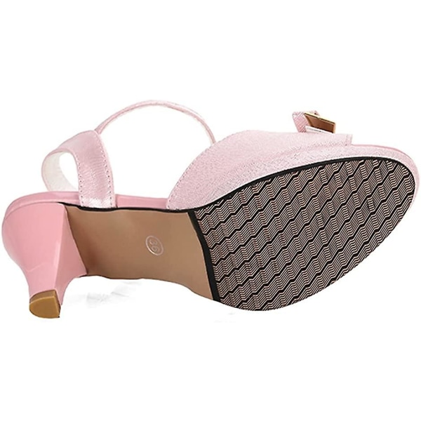 Dam Sandaler-eleganta Sandaler Med Spännen Pink 34